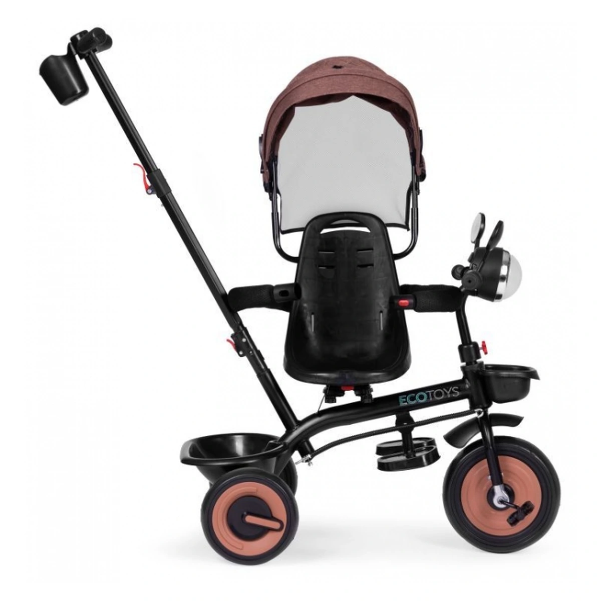 Tricicleta 3 in 1 Ecotoys WQL-066-51 Bej cu scaun 360° [5]