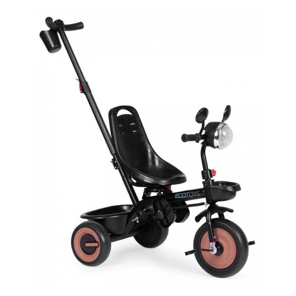 Tricicleta 3 in 1 Ecotoys WQL-066-51 Bej cu scaun 360° [8]