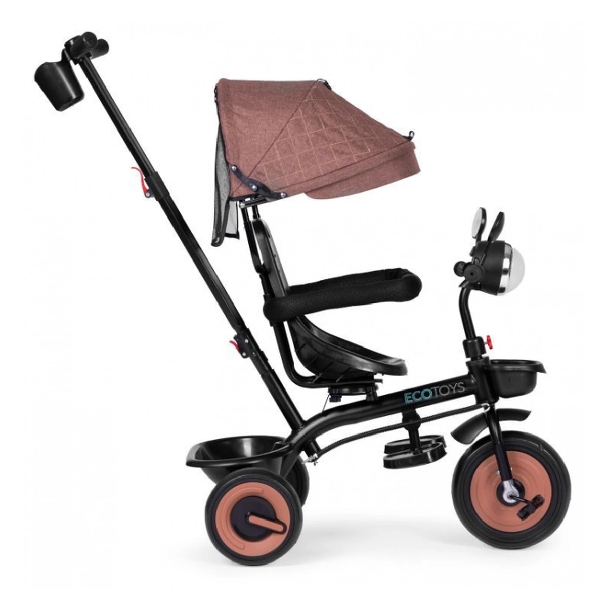 Tricicleta 3 in 1 Ecotoys WQL-066-51 Bej cu scaun 360° [4]