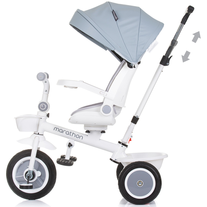Tricicleta Chipolino Marathon, sezut rotativ, pozitii de inclinare, Ash grey [4]