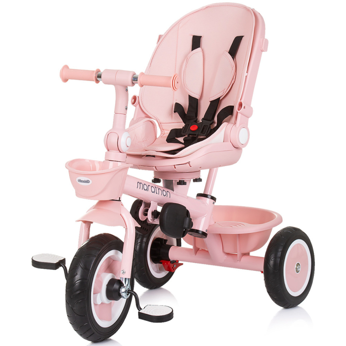Tricicleta Chipolino Marathon, sezut rotativ, pozitii de inclinare, Flamingo [9]