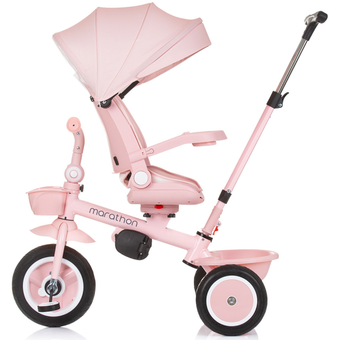 Tricicleta Chipolino Marathon, sezut rotativ, pozitii de inclinare, Flamingo [6]