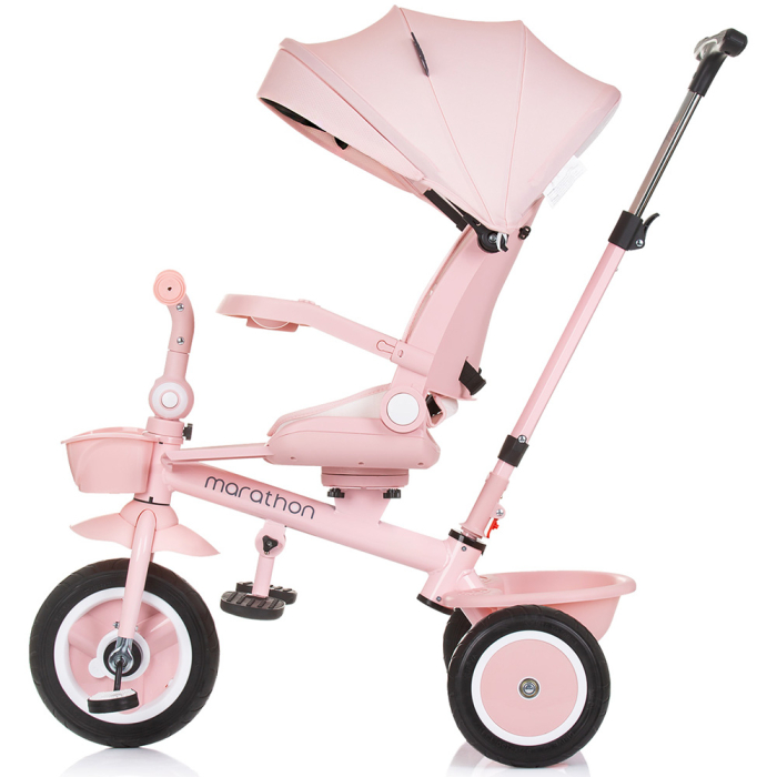 Tricicleta Chipolino Marathon, sezut rotativ, pozitii de inclinare, Flamingo [3]