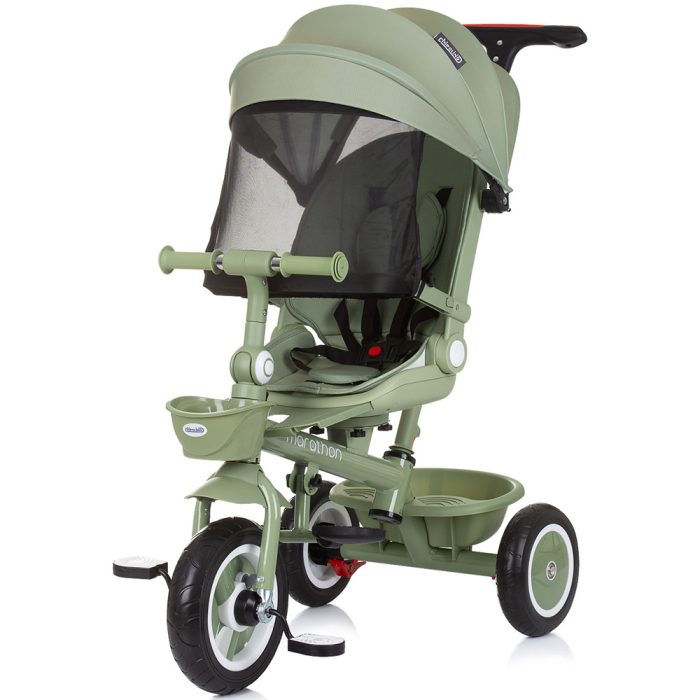 Tricicleta Chipolino Marathon, sezut rotativ, pozitii de inclinare, Pastel green [2]