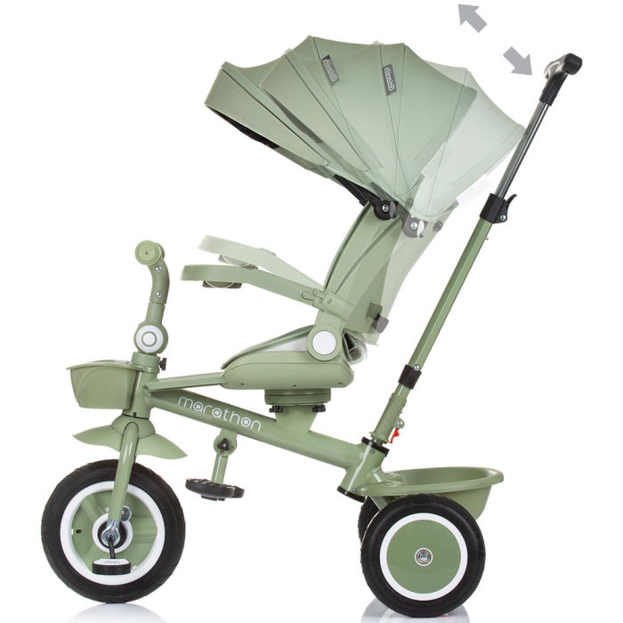 Tricicleta Chipolino Marathon, sezut rotativ, pozitii de inclinare, Pastel green [5]