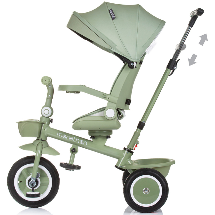 Tricicleta Chipolino Marathon, sezut rotativ, pozitii de inclinare, Pastel green [4]