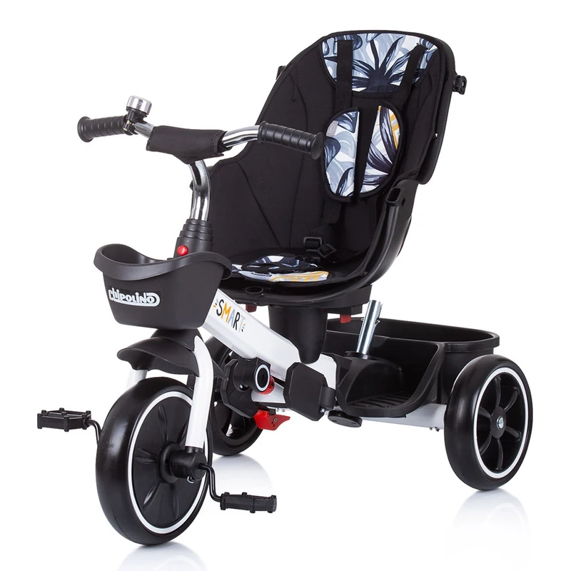 Tricicleta Chipolino Smart cu sezut reversibil, Black white [4]