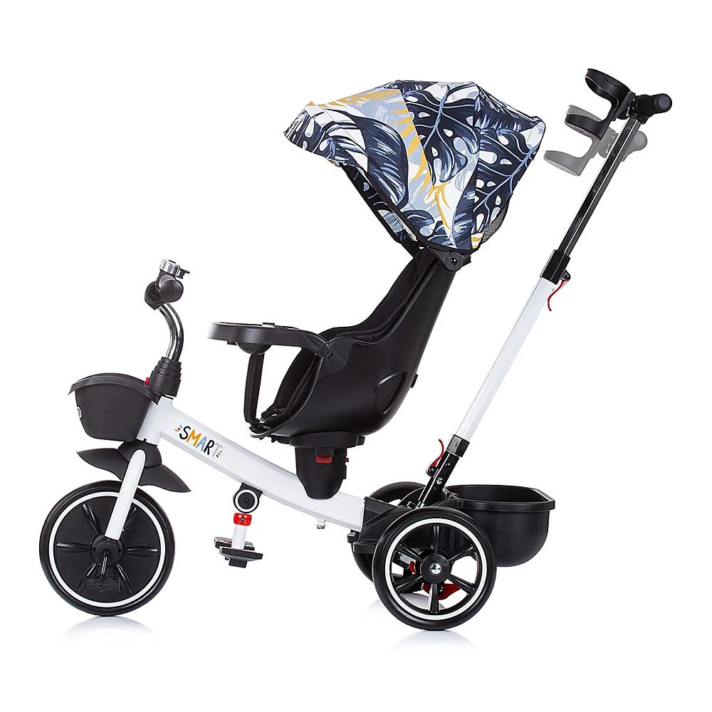 Tricicleta Chipolino Smart cu sezut reversibil, Black white [2]