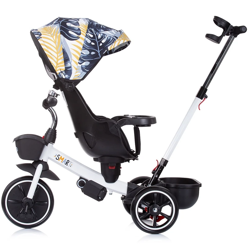 Tricicleta Chipolino Smart cu sezut reversibil, Black white [3]