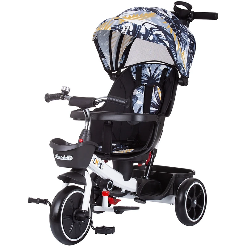 Tricicleta Chipolino Smart cu sezut reversibil, Black white [1]
