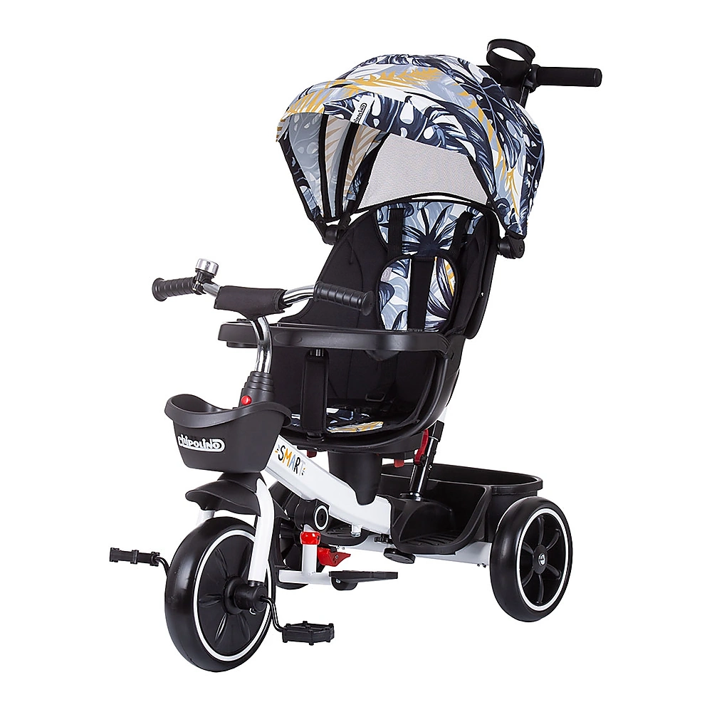 Tricicleta Chipolino Smart cu sezut reversibil, Black white [1]