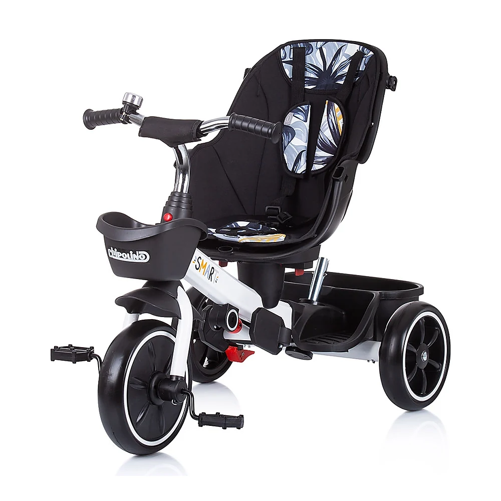 Tricicleta Chipolino Smart cu sezut reversibil, Black white [4]