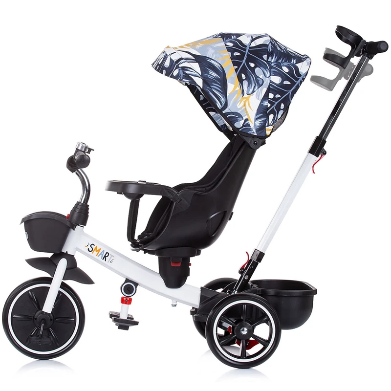 Tricicleta Chipolino Smart cu sezut reversibil, Black white [2]