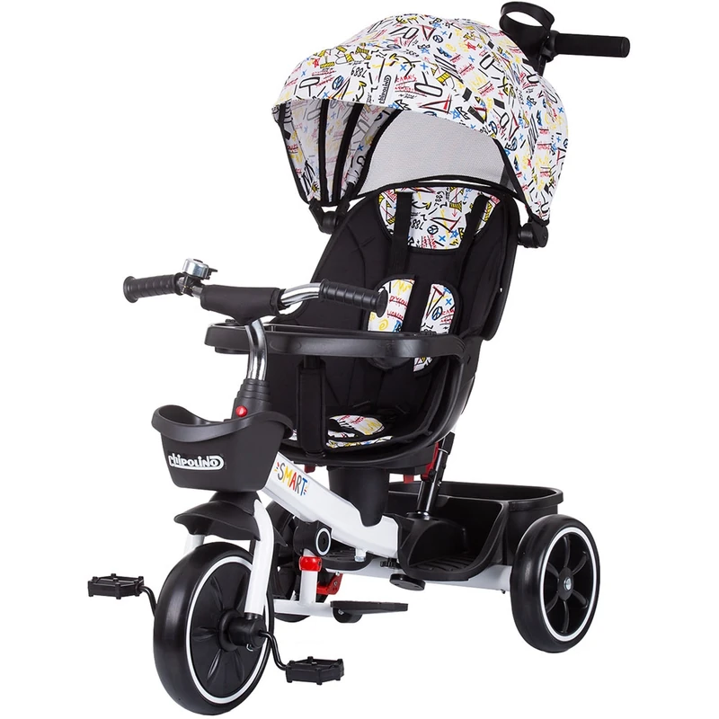 Tricicleta Chipolino Smart cu sezut reversibil, White [1]