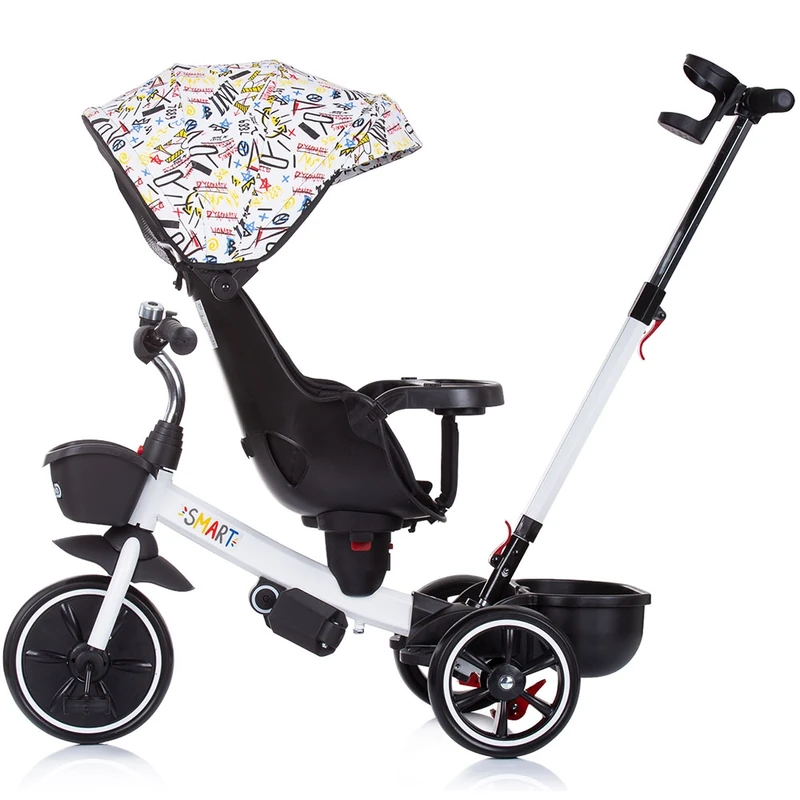 Tricicleta Chipolino Smart cu sezut reversibil, White [3]