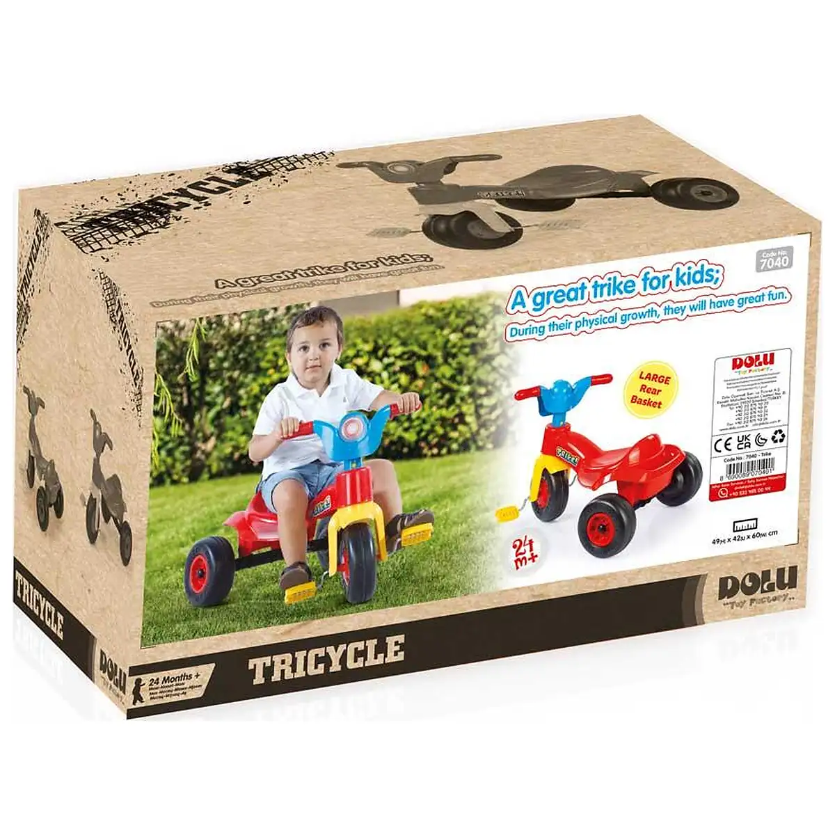 Tricicleta colorata DOLU 2 ani+ [6]