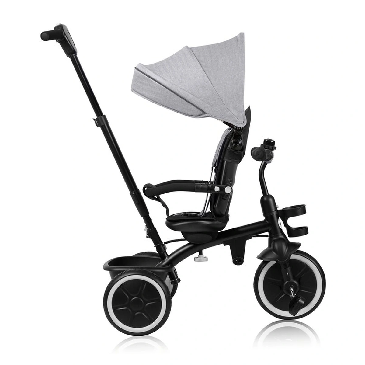 Tricicleta copii, Lionelo, Berry, 2 in 1, Multifunctionala, Scaun reversibil, Gri [17]