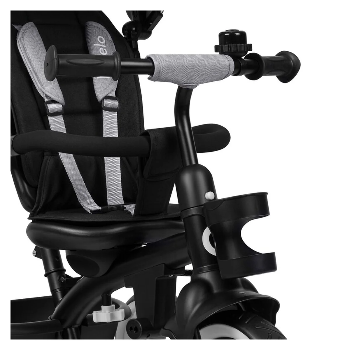 Tricicleta copii, Lionelo, Berry, 2 in 1, Multifunctionala, Scaun reversibil, Gri [6]