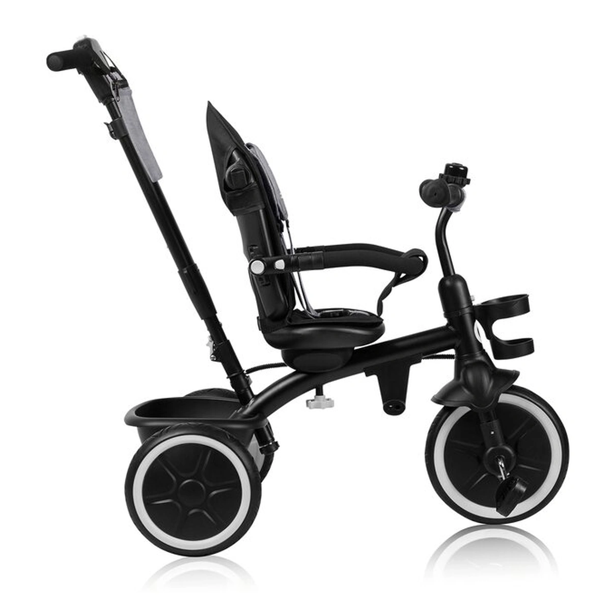 Tricicleta copii, Lionelo, Berry, 2 in 1, Multifunctionala, Scaun reversibil, Gri [20]