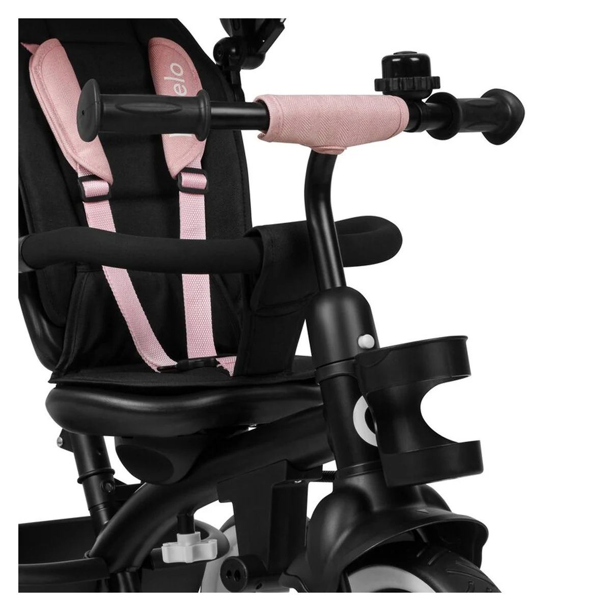 Tricicleta copii, Lionelo, Berry, 2 in 1, Multifunctionala, Scaun reversibil, Rotire 360 grade, Roz [6]