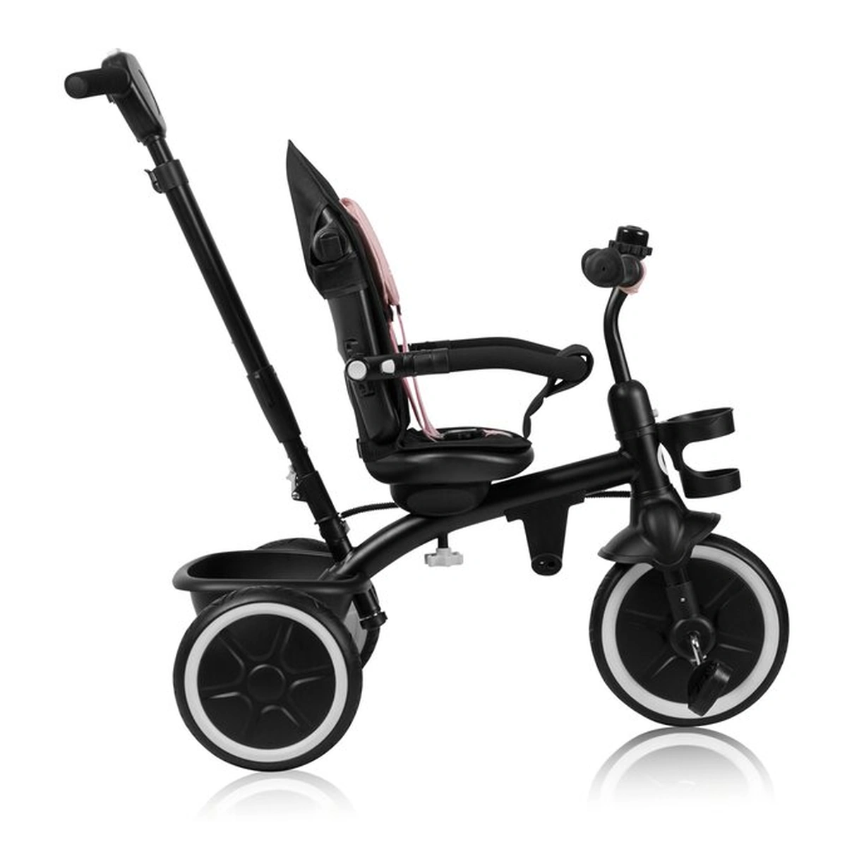 Tricicleta copii, Lionelo, Berry, 2 in 1, Multifunctionala, Scaun reversibil, Rotire 360 grade, Roz [22]