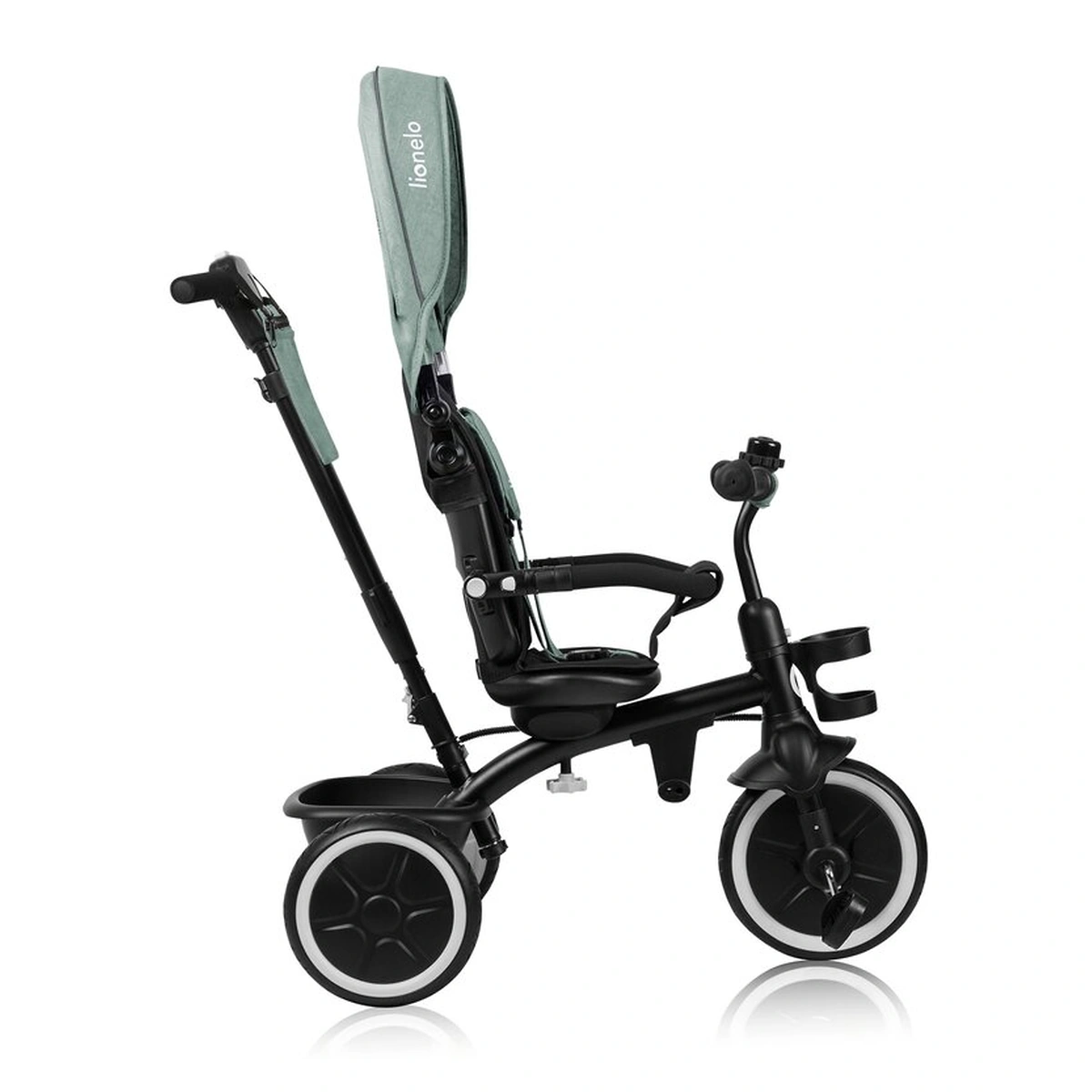 Tricicleta copii, Lionelo, Berry, 2 in 1, Multifunctionala, Scaun reversibil, Rotire 360 grade, Verde [19]