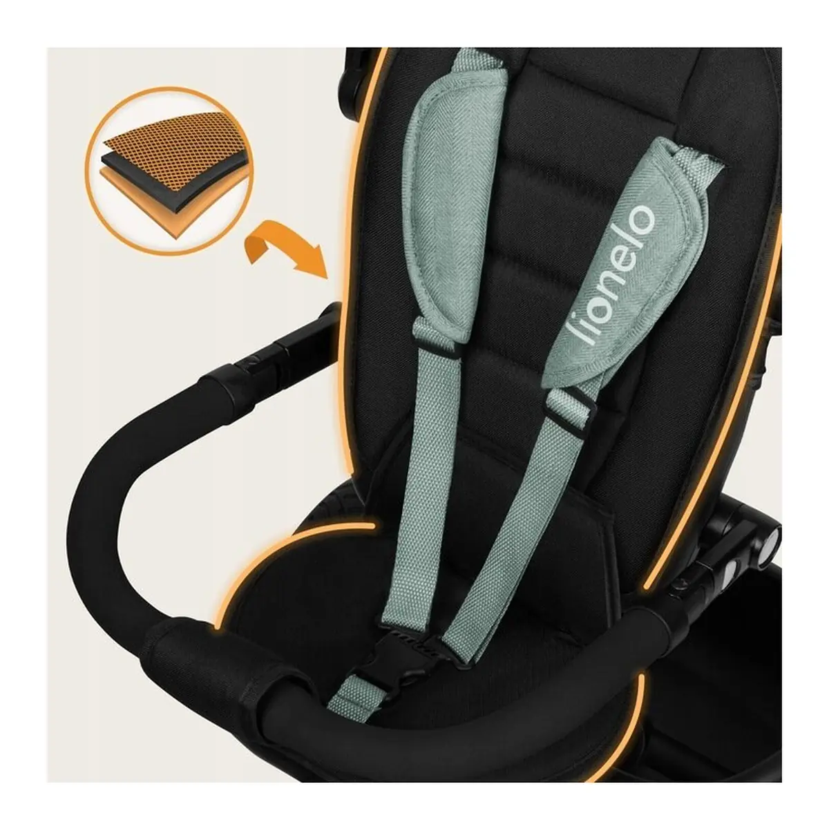 Tricicleta copii, Lionelo, Berry, 2 in 1, Multifunctionala, Scaun reversibil, Rotire 360 grade, Verde [32]