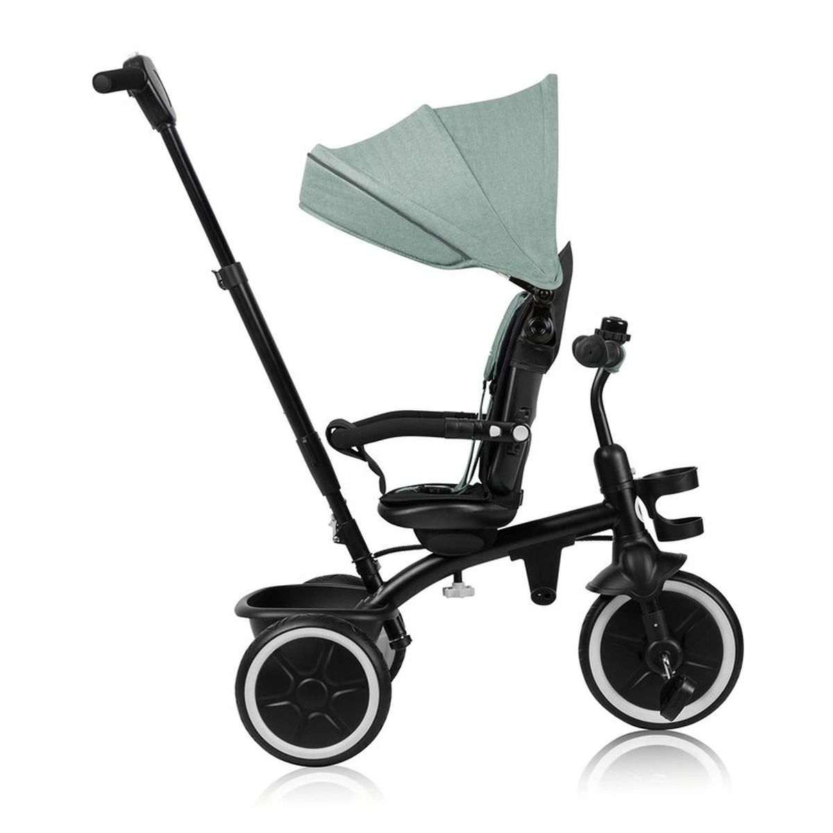 Tricicleta copii, Lionelo, Berry, 2 in 1, Multifunctionala, Scaun reversibil, Rotire 360 grade, Verde [17]