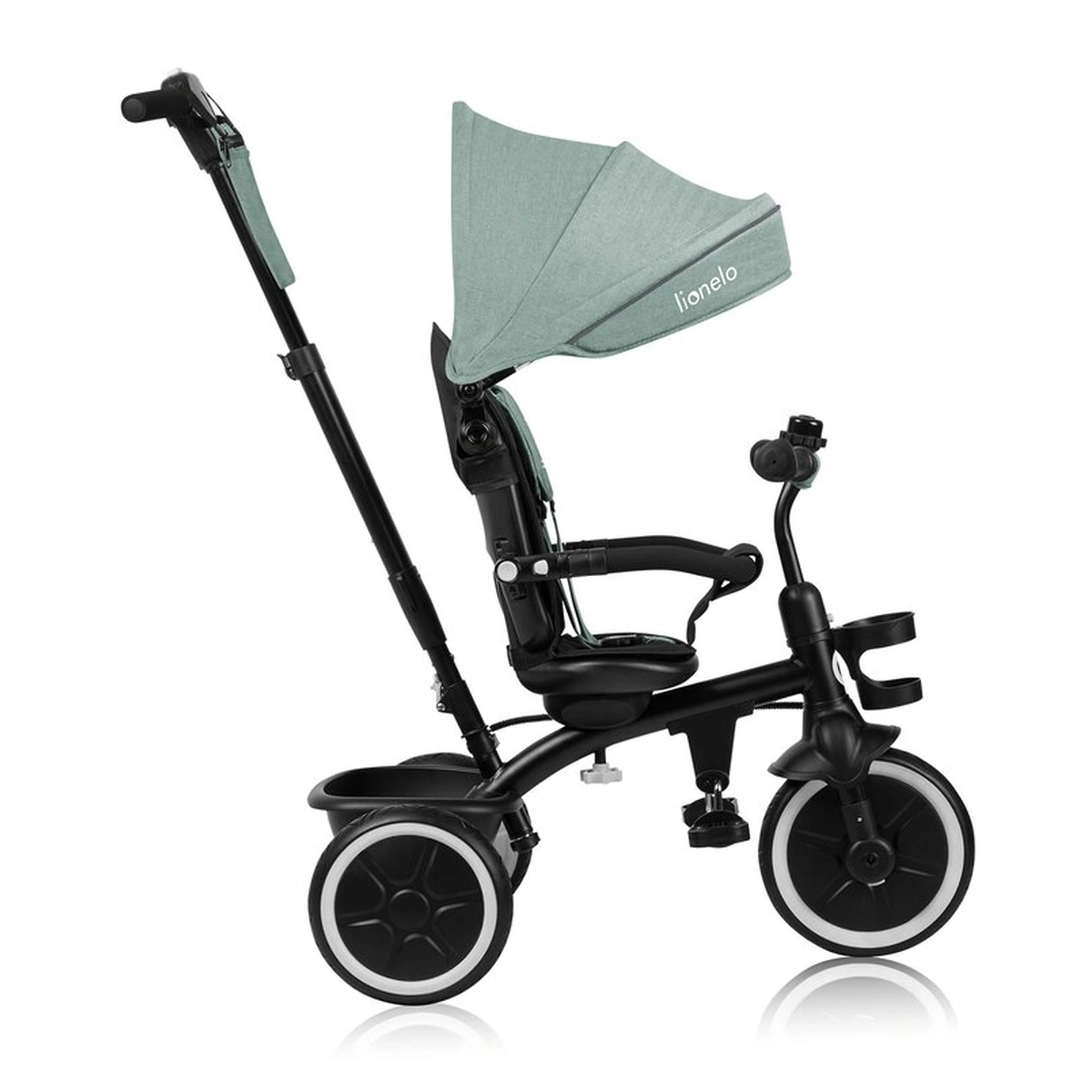 Tricicleta copii, Lionelo, Berry, 2 in 1, Multifunctionala, Scaun reversibil, Rotire 360 grade, Verde [11]