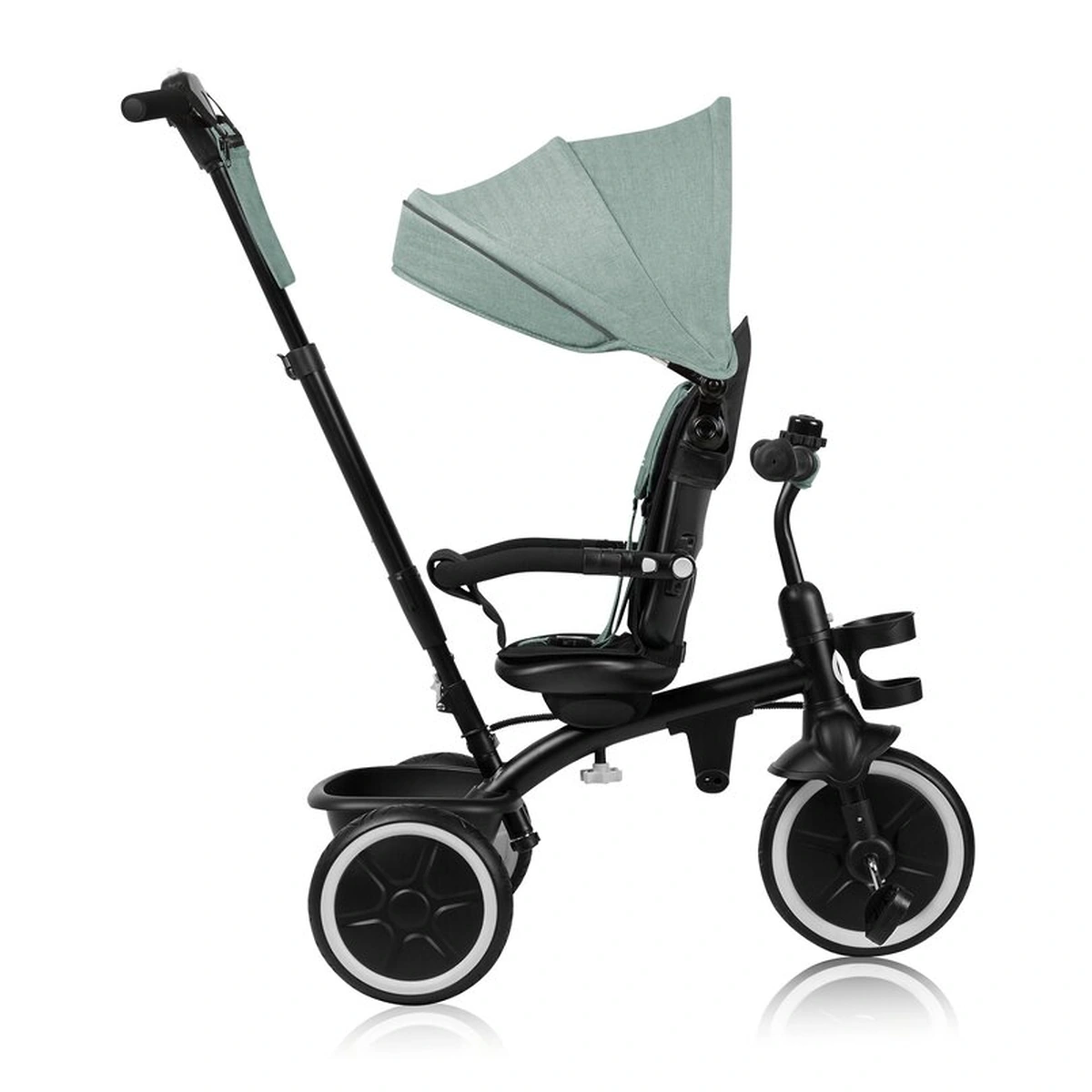 Tricicleta copii, Lionelo, Berry, 2 in 1, Multifunctionala, Scaun reversibil, Rotire 360 grade, Verde [16]