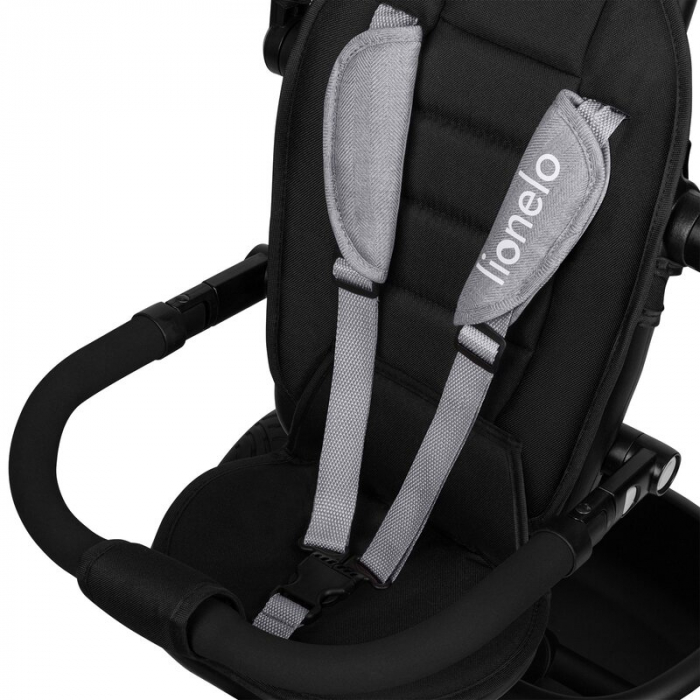 Tricicleta copii, Lionelo, Berry, 2 in 1, Multifunctionala, Scaun reversibil, Gri [6]