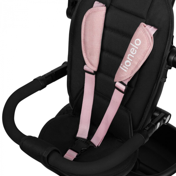 Tricicleta copii, Lionelo, Berry, 2 in 1, Multifunctionala, Scaun reversibil, Rotire 360 grade, Roz [6]