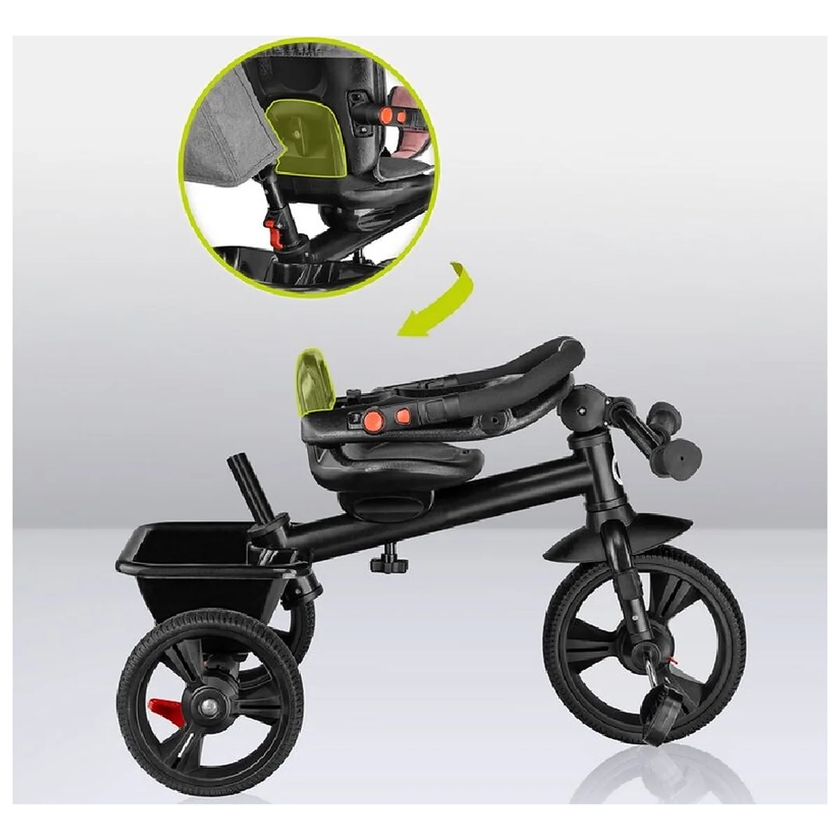Tricicleta copii, Lionelo, Haari, Ultrapliabila, Multifunctionala, Suport picioare, Control al directiei, Scaun [31]