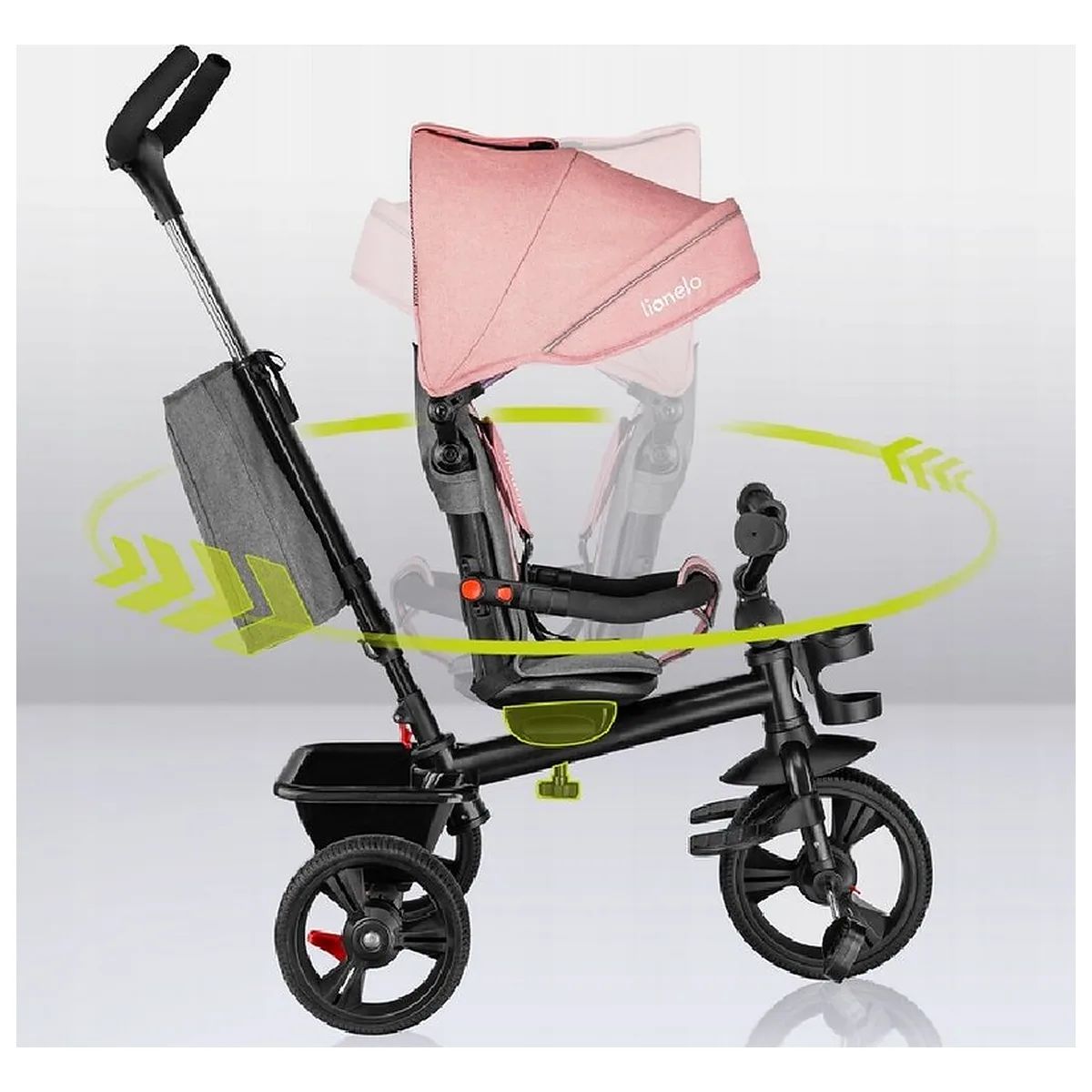 Tricicleta copii, Lionelo, Haari, Ultrapliabila, Multifunctionala, Suport picioare, Control al directiei, Scaun [32]