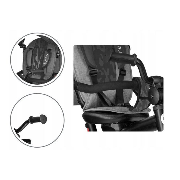 Tricicleta copii, Lionelo, Haari, Ultrapliabila, Multifunctionala, Suport picioare, Control al directiei, Scaun [27]