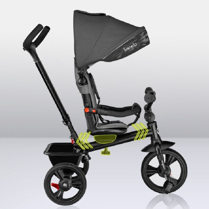 Tricicleta copii, Lionelo, Haari, Ultrapliabila, Multifunctionala, Suport picioare, Control al directiei, Scaun [38]