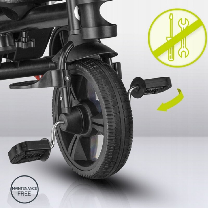 Tricicleta copii, Lionelo, Haari, Ultrapliabila, Multifunctionala, Suport picioare, Control al directiei, Scaun [39]