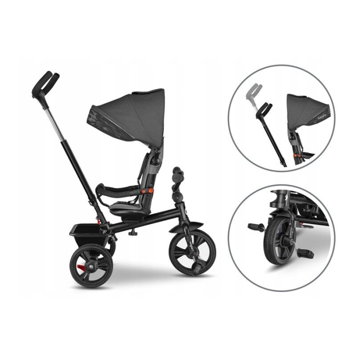 Tricicleta copii, Lionelo, Haari, Ultrapliabila, Multifunctionala, Suport picioare, Control al directiei, Scaun [30]