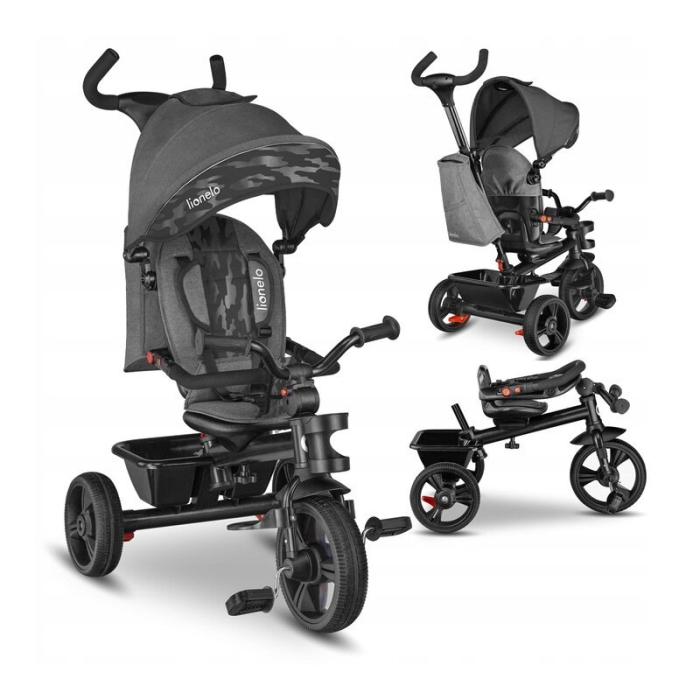 Tricicleta copii, Lionelo, Haari, Ultrapliabila, Multifunctionala, Suport picioare, Control al directiei, Scaun [4]