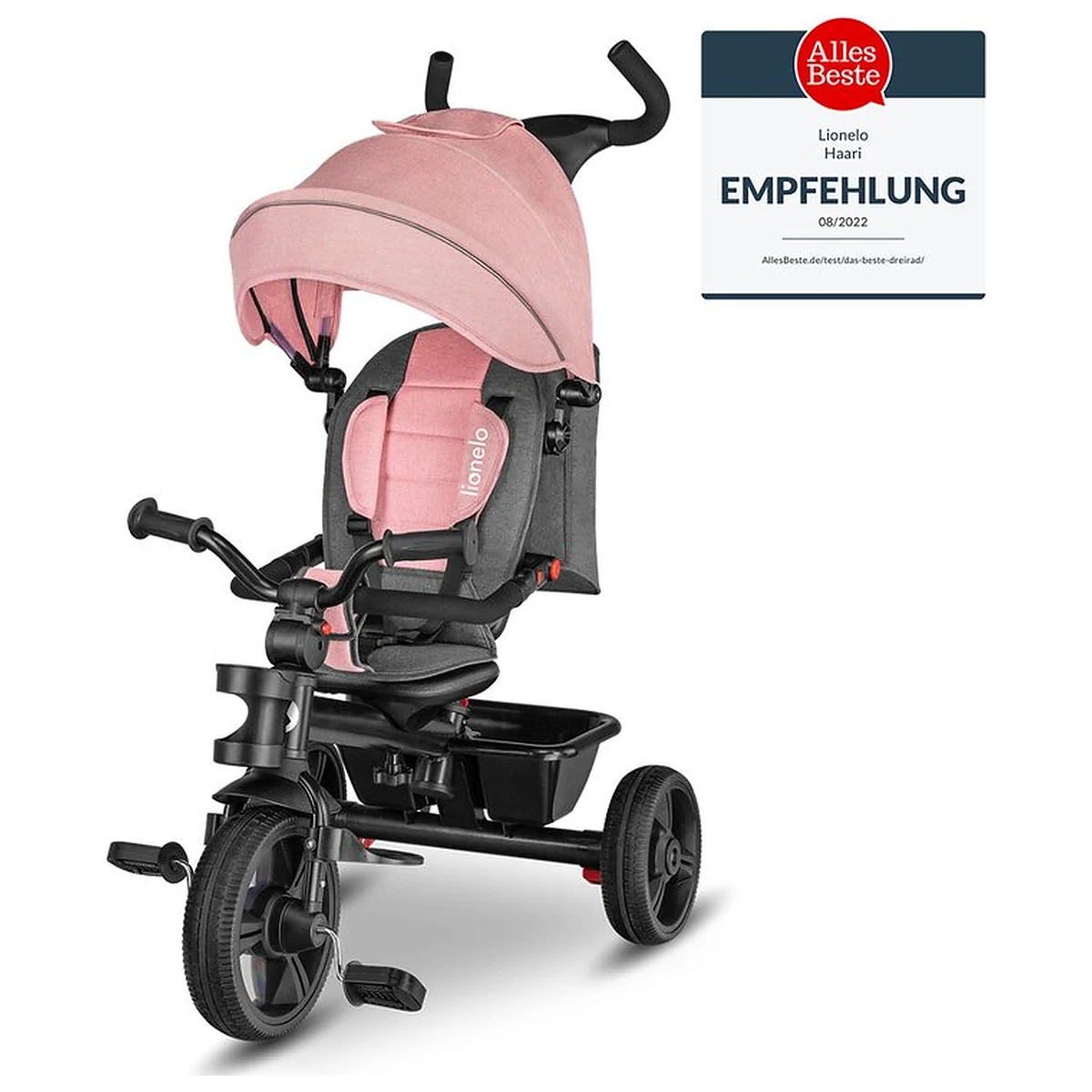 Tricicleta copii, Lionelo, Haari, Ultrapliabila, Multifunctionala, Suport picioare, Control al directiei, Scaun [5]