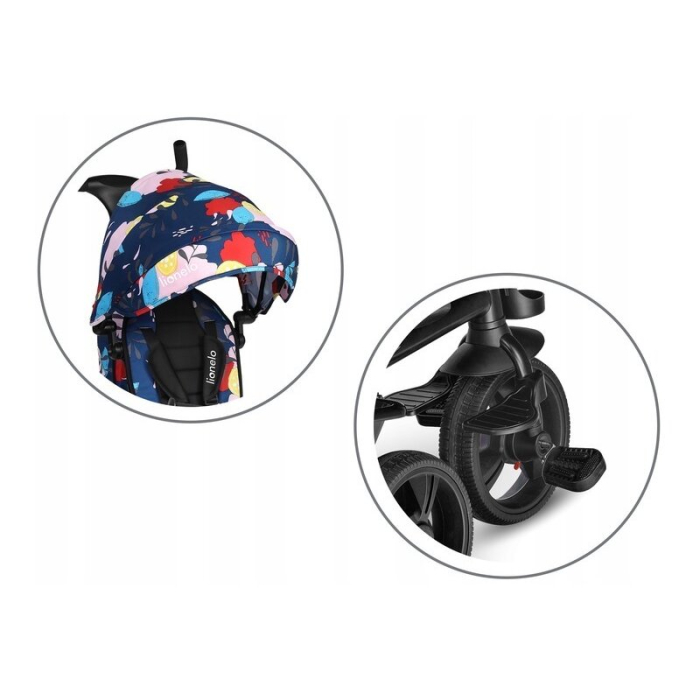 Tricicleta copii, Lionelo, Haari, Ultrapliabila, Multifunctionala, Suport picioare, Control al directiei, Scaun [27]