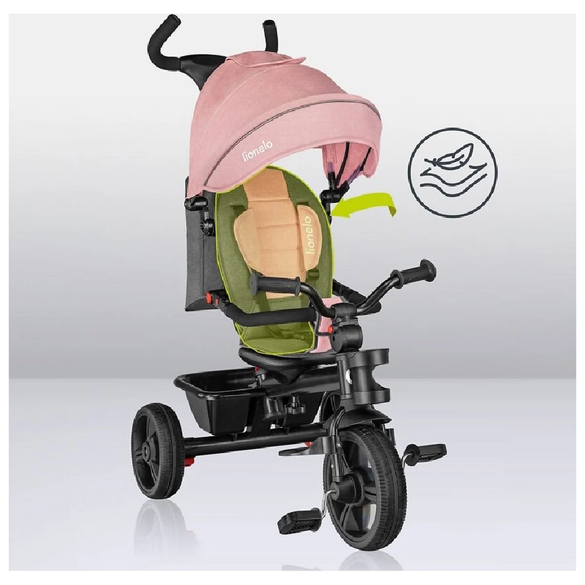 Tricicleta copii, Lionelo, Haari, Ultrapliabila, Multifunctionala, Suport picioare, Control al directiei, Scaun [29]