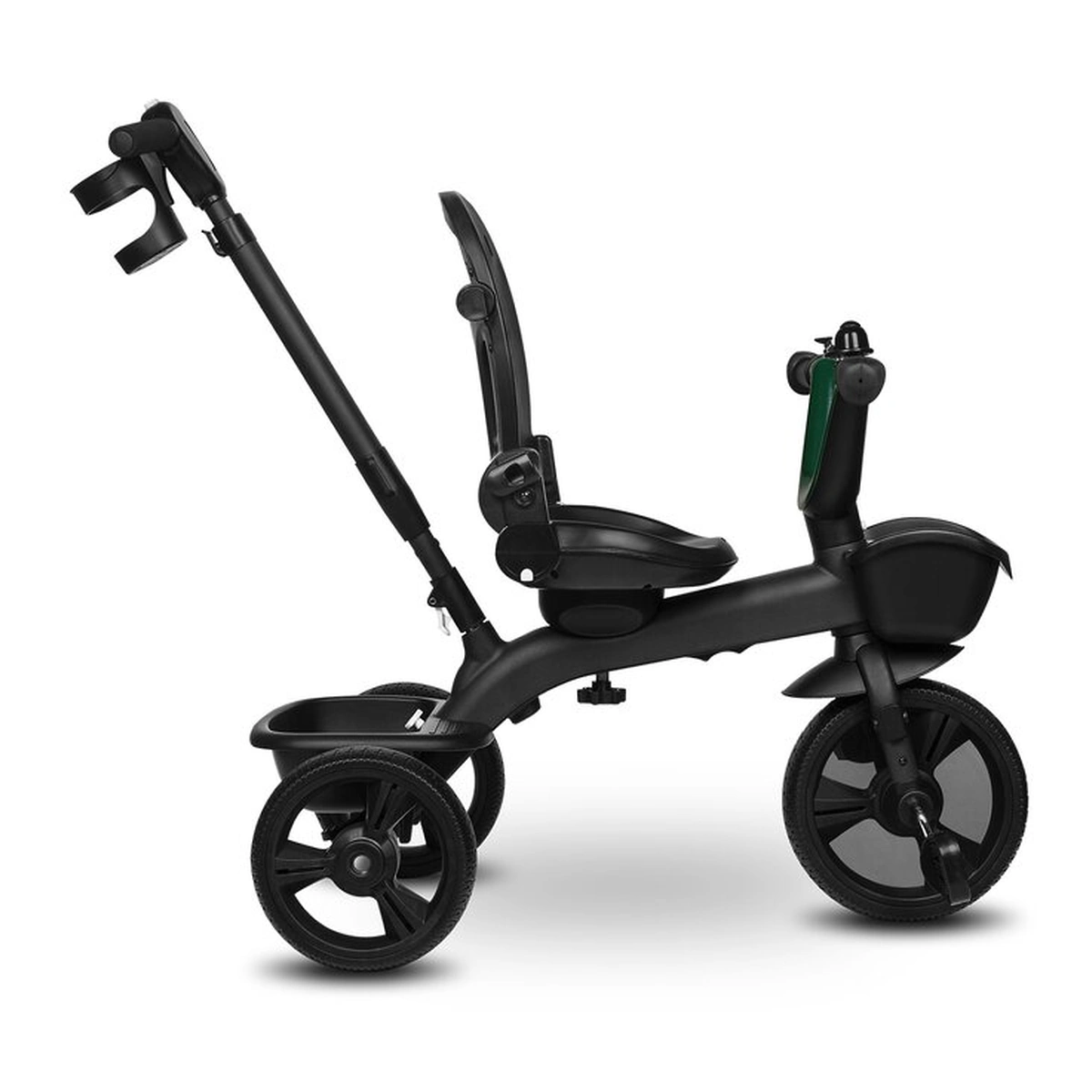 Tricicleta copii, Lionelo, Kori, Cu suport de picioare, Control al directiei, Scaun reversibil, Rotire 360 grade, Pliabila, Conform cu standardul european de securitate EN71, Verde [35]