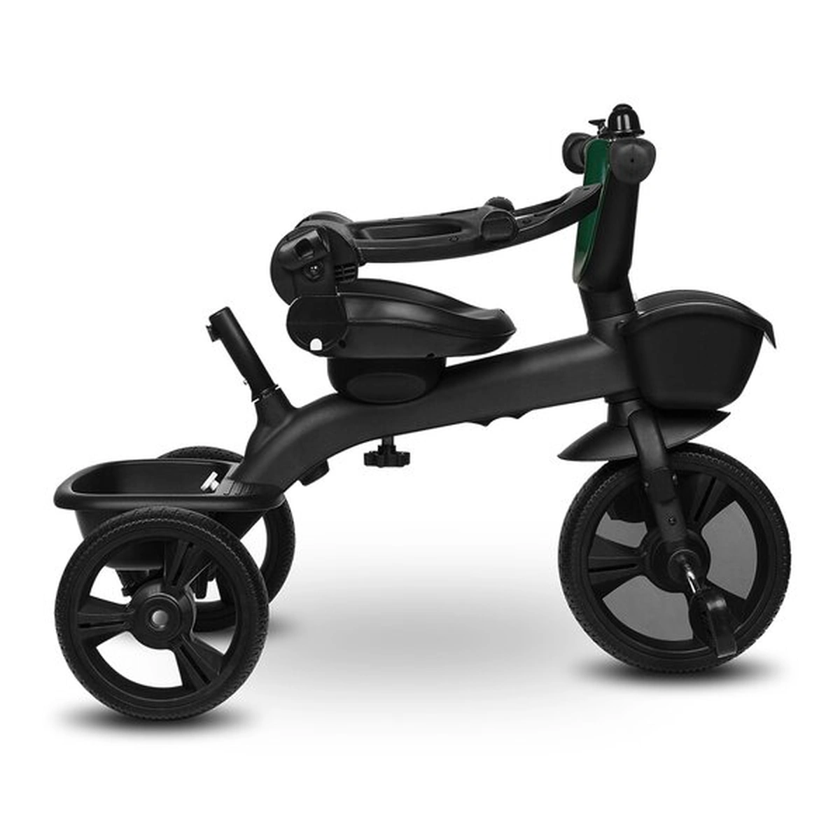 Tricicleta copii, Lionelo, Kori, Cu suport de picioare, Control al directiei, Scaun reversibil, Rotire 360 grade, Pliabila, Conform cu standardul european de securitate EN71, Verde [36]