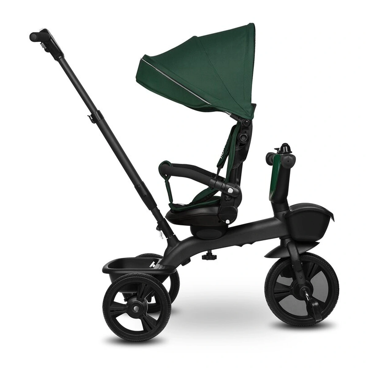 Tricicleta copii, Lionelo, Kori, Cu suport de picioare, Control al directiei, Scaun reversibil, Rotire 360 grade, Pliabila, Conform cu standardul european de securitate EN71, Verde [20]