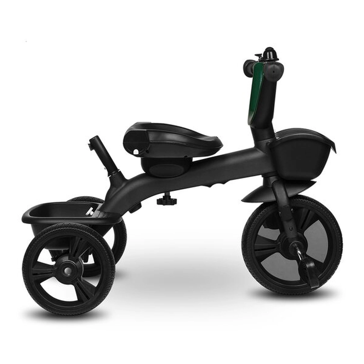 Tricicleta copii, Lionelo, Kori, Cu suport de picioare, Control al directiei, Scaun reversibil, Rotire 360 grade, Pliabila, Conform cu standardul european de securitate EN71, Verde [37]