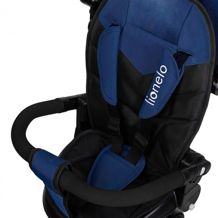 Tricicleta copii, Lionelo, Tris Plus, Ultrapliabila, Scaun reversibil, Blue denim [18]