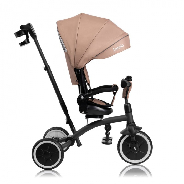 Tricicleta copii, Lionelo, Tris Plus, Ultrapliabila, Scaun reversibil, Beige sand [27]