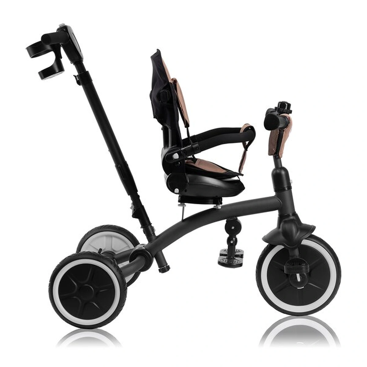 Tricicleta copii, Lionelo, Tris Plus, Ultrapliabila, Scaun reversibil, Beige sand [17]