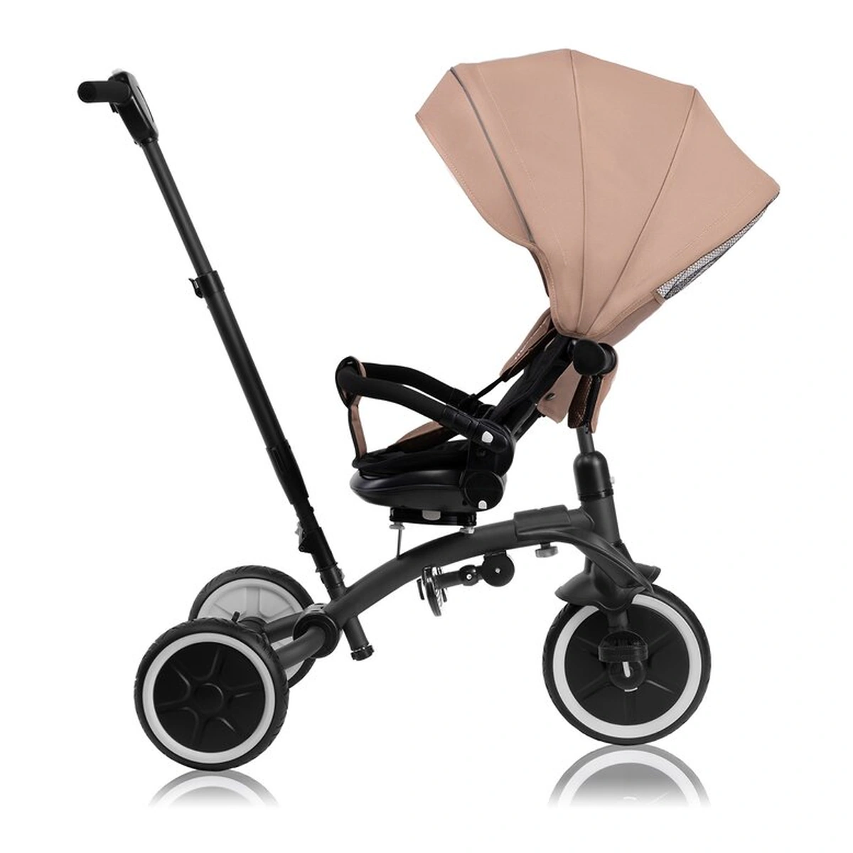 Tricicleta copii, Lionelo, Tris Plus, Ultrapliabila, Scaun reversibil, Beige sand [13]